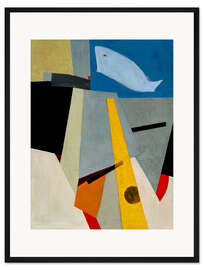 Gerahmter Kunstdruck Ohne Titel - Bild mit Walfisch, 1924