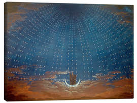 Leinwandbild  Palast der Königin der Nacht, Die Zauberflöte, 1815 - Karl Friedrich Schinkel