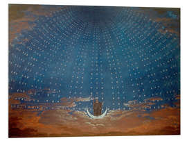 Print på skumplade Palace of the Queen of the Night, Die Zauberflöte, 1815