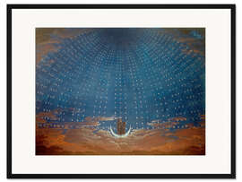 Gerahmter Kunstdruck Palast der Königin der Nacht, Die Zauberflöte, 1815