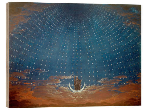 Print på træ Palace of the Queen of the Night, Die Zauberflöte, 1815