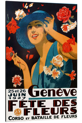 Aluminium print Flower Festival poster, 1927