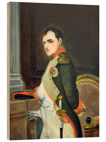 Tableau en bois Portrait of Napoleon I Bonaparte