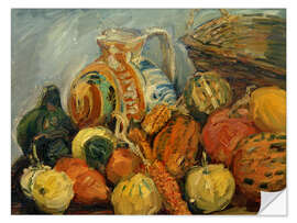 Sticker mural Pumpkin Still-Life With Tankard, 1914