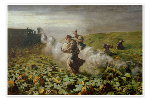 Poster The Pumpkin Harvest, 1884