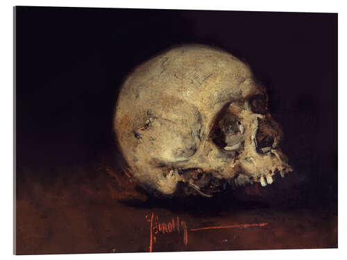 Cuadro de metacrilato Estudio de una calavera, 1883