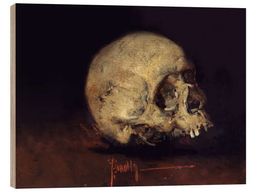 Wood print Study of a Skull, 1883