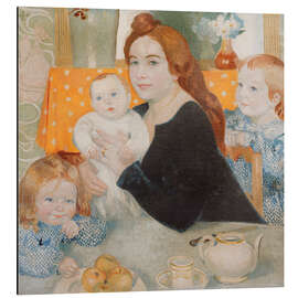 Alubild Porträt einer Familie, 1902