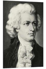 Aluminium print Idealised Mozart Portrait