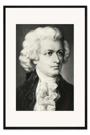 Gerahmter Kunstdruck Idealisiertes Mozart-Porträt