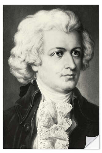 Sticker mural Idealised Mozart Portrait