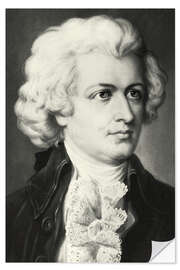 Wall sticker Idealised Mozart Portrait