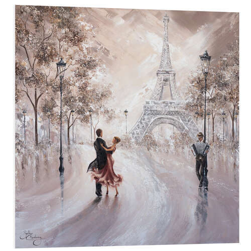 Stampa su PVC Only Us, Dancing in Paris