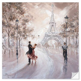 Autocolante decorativo Only Us, Dancing in Paris