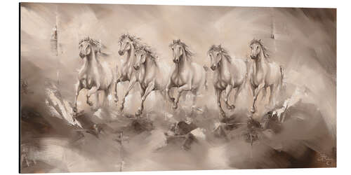 Aluminium print Spirit of Running Horses