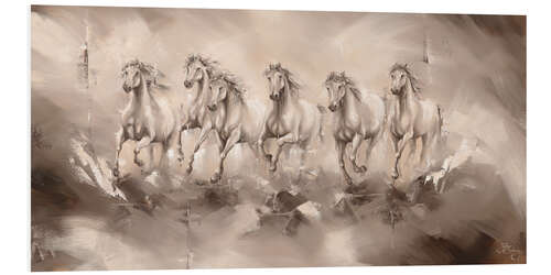 Foam board print Spirit of Running Horses