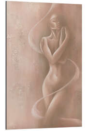 Aluminium print Self Love, female nude