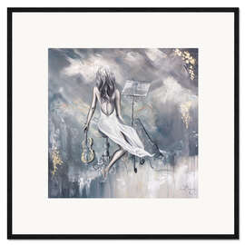 Innrammet kunsttrykk Mellifluous Music, Lady with Violin I