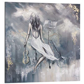 Magnettafel Wohlklingende Musik, Dame mit Geige I