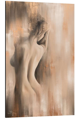 Aluminium print Immersed, female nude II