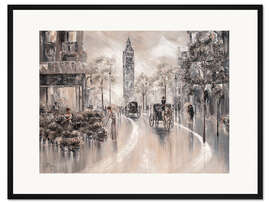 Gerahmter Kunstdruck Big Ben, Vintage London