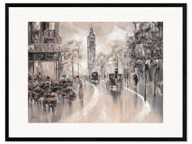 Gerahmter Kunstdruck Big Ben, Vintage London