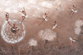 Magnettafel Tanz der Pusteblumen