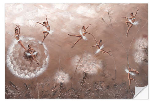 Naklejka na ścianę Dance of the Dandelions