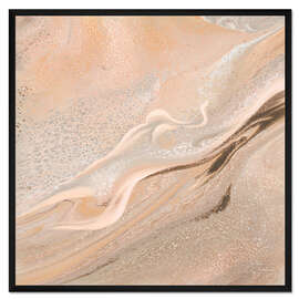 Gerahmter Kunstdruck Sehnsucht und Verlangen, weiblicher Akt