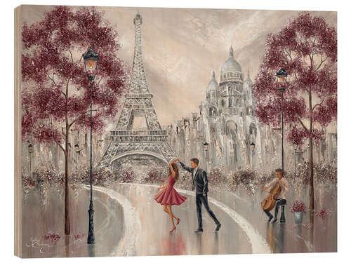 Stampa su legno Twirl, Paris Dance I