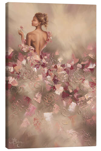 Tableau sur toile Grace, Floral dress