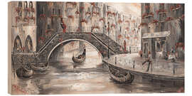 Hout print Sunset Glow, Venice Charm