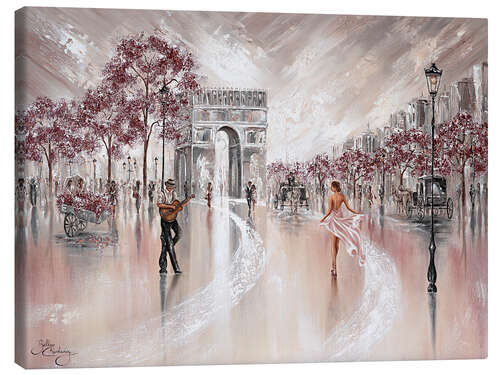 Quadro em tela Street in Paris, Romantic Flair