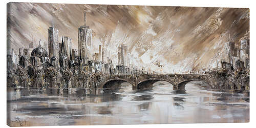 Canvas print Princess Bridge, Melbourne Vibes