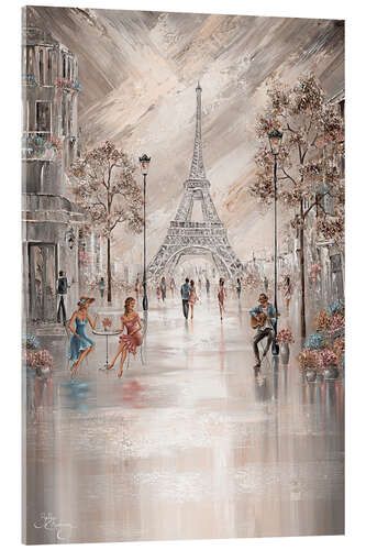 Acrylic print A drink at the Eiffel Tower, Paris Flair