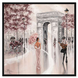 Gerahmter Kunstdruck Blickfang, Pariser Flair II