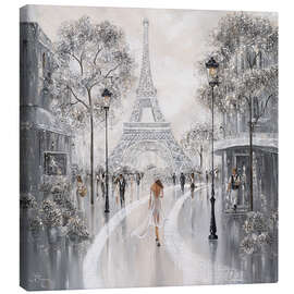 Tableau sur toile  Woman at the Eiffel Tower, Paris Flair II - Isabella Karolewicz