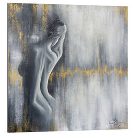 Magnettafel Herzschlag, weiblicher Akt