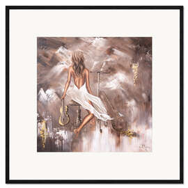 Kehystetty taidepainatus Mellifluous Music, Woman with Violin II