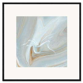 Framed art print Surrender and flow, female nude