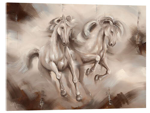 Acrylic print Freedom Horses