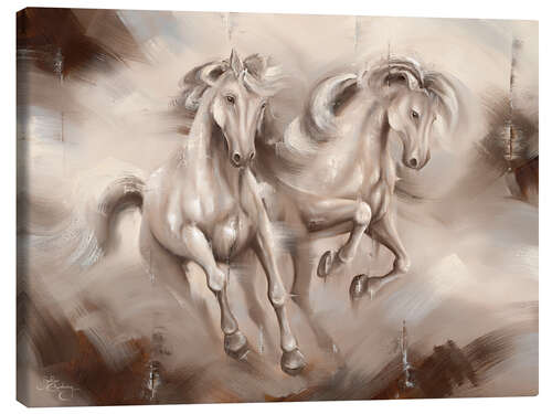 Canvas print Freedom Horses