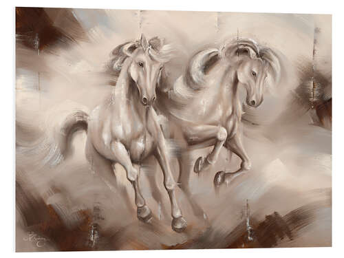 Foam board print Freedom Horses