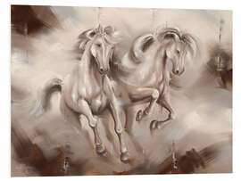 Foam board print Freedom Horses