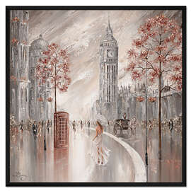 Gerahmter Kunstdruck Sanfte Brise am Big Ben, London II