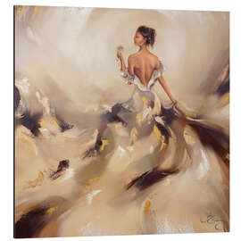 Magnettafel Harmonie, Dame im Abendkleid