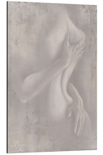 Aluminium print Emerge, couple nude