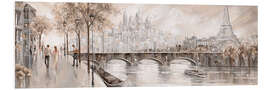 Stampa su PVC Panoramic View of Paris