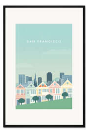 Gerahmter Kunstdruck San Francisco