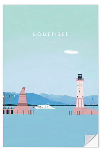 Selvklebende plakat Bodensee